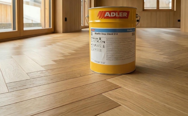 Применение Bluefin Step-Silent G10 — как выглядит паркет после нанесения лака